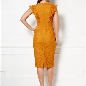 NWT tags mustard Ny&co lace dress